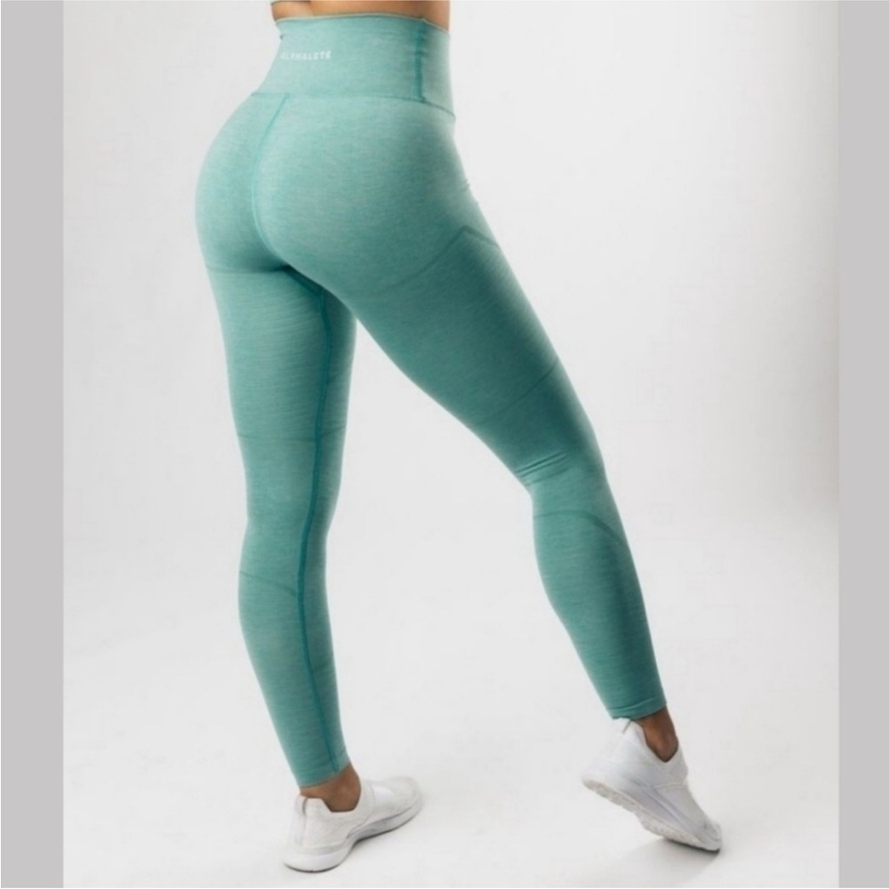 Alphalete Revival Leggings Jade Green Crossfit Active